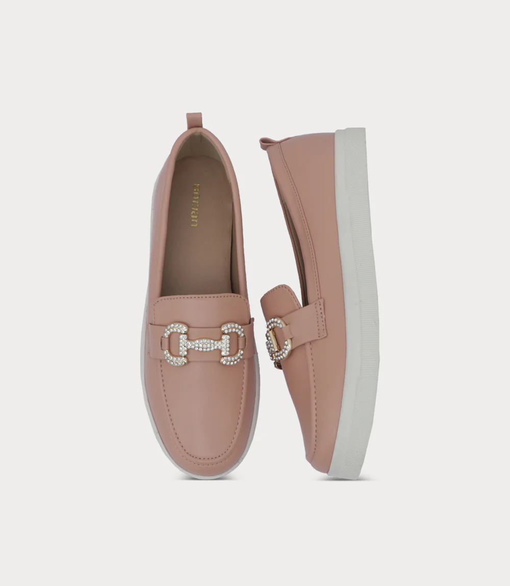 Women Moccasin-TEA PINK - Image 4