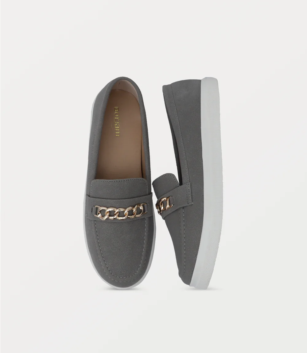 Women Moccasin-GREY - Image 4