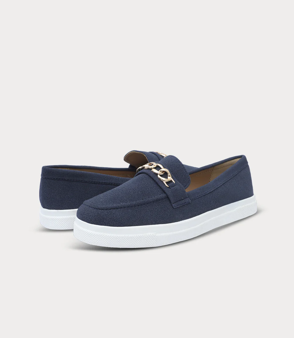Women Moccasin-NAVY - Image 3