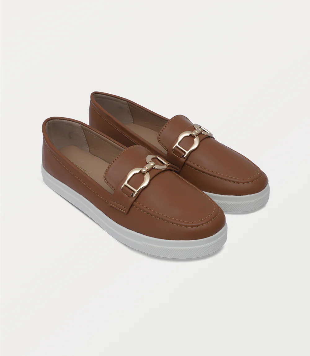 Women Moccasin-TAN - Image 2