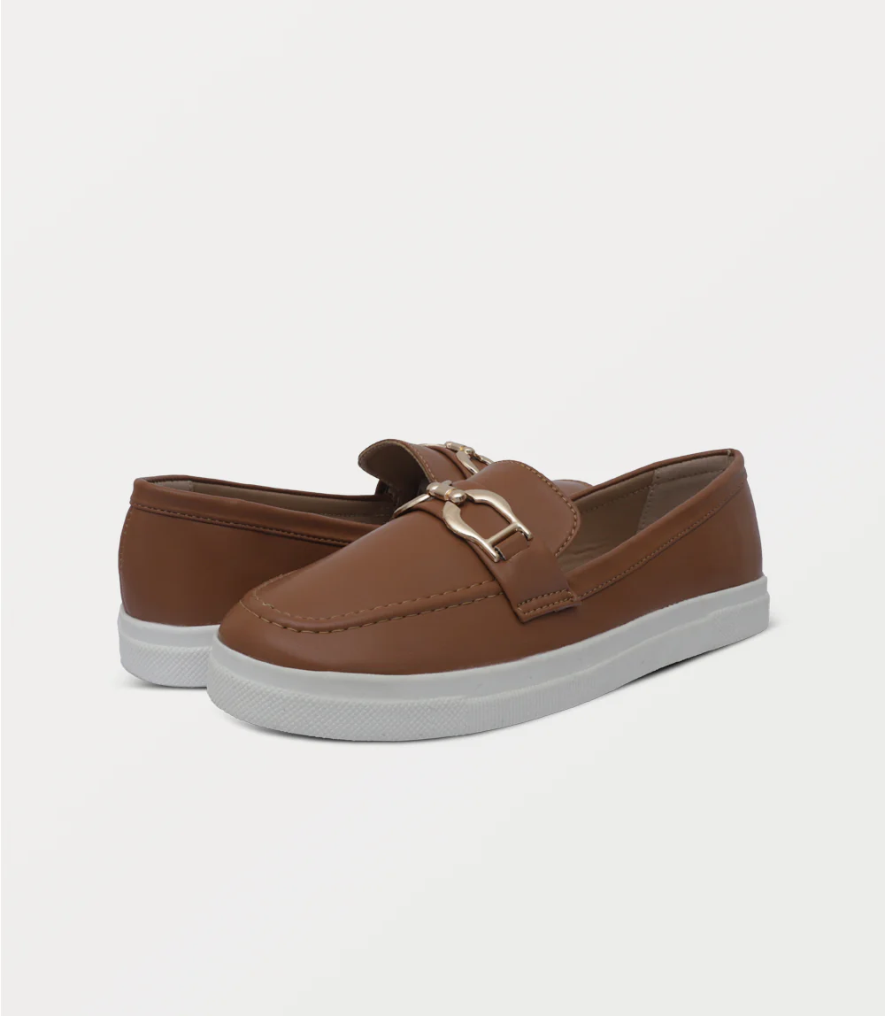 Women Moccasin-TAN - Image 3