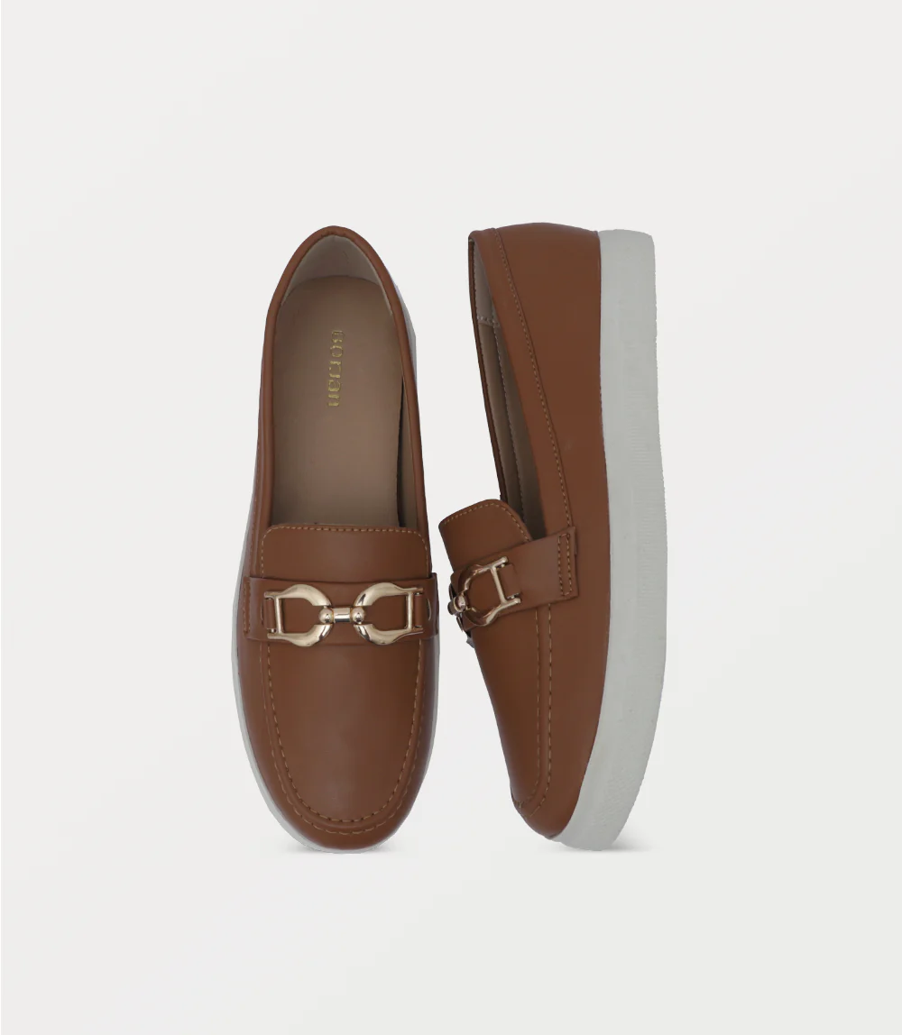 Women Moccasin-TAN - Image 4