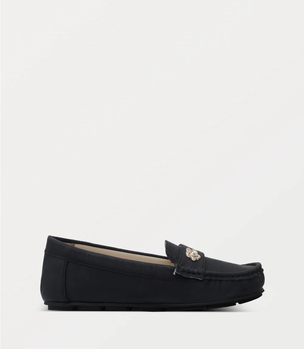 Women Moccasin-BLACK