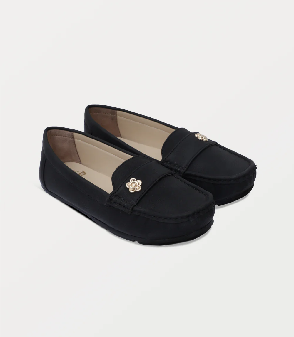 Women Moccasin-BLACK - Image 2
