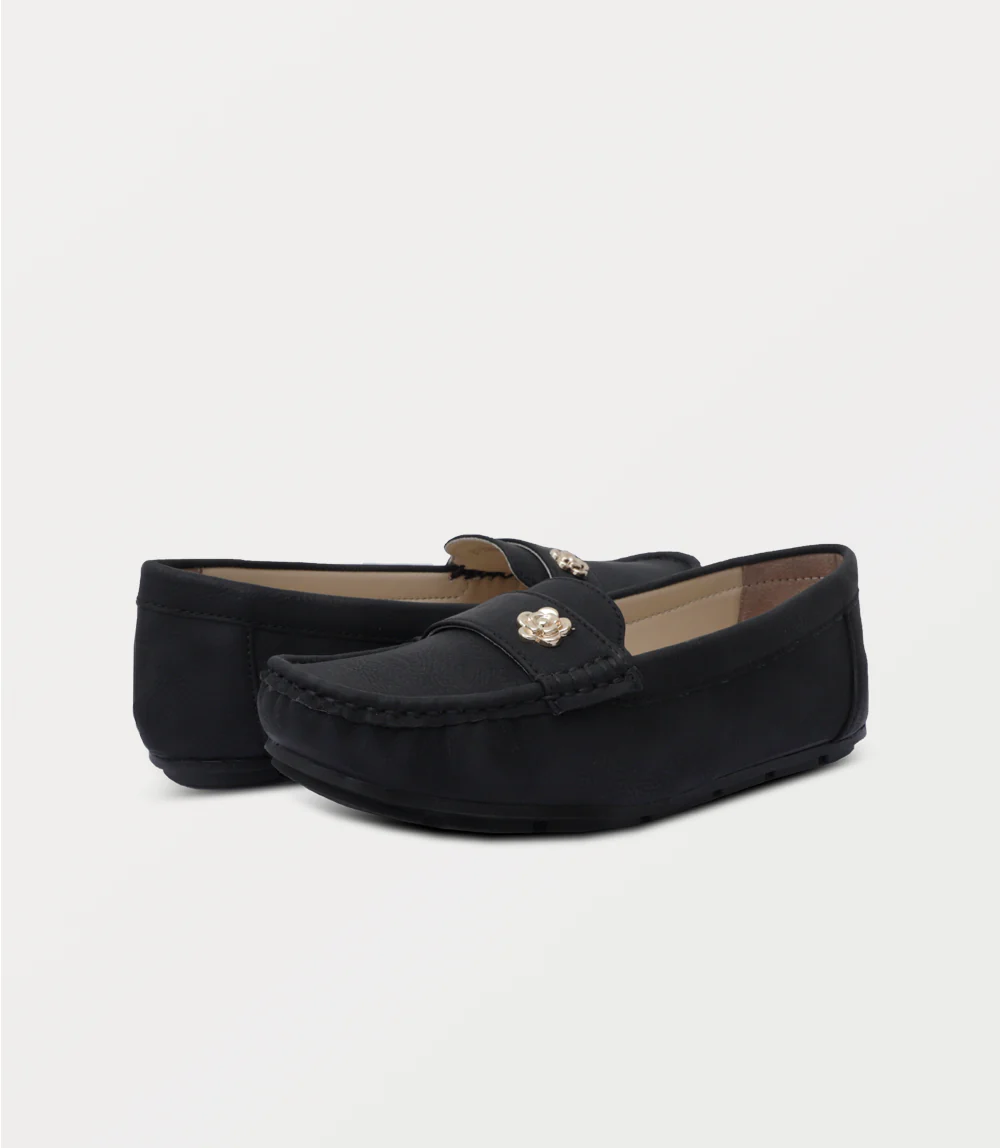 Women Moccasin-BLACK - Image 3