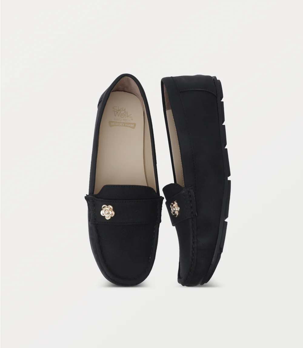 Women Moccasin-BLACK - Image 4