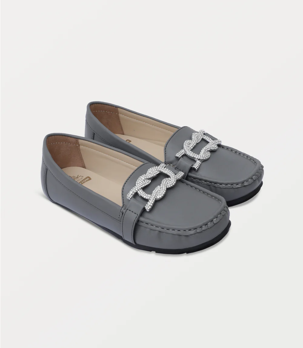 Women Moccasin-GREY - Image 2