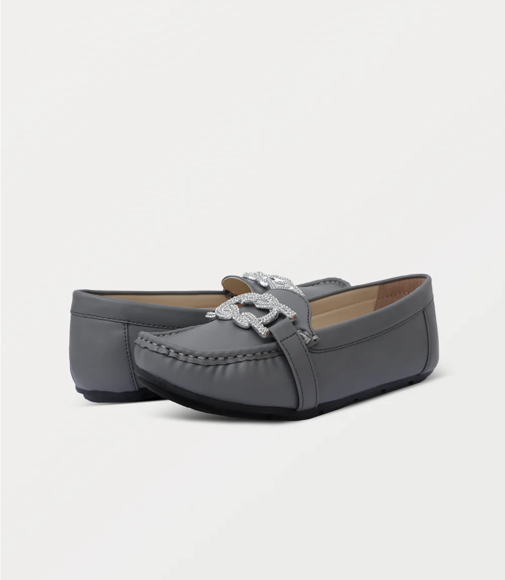 Women Moccasin-GREY - Image 3