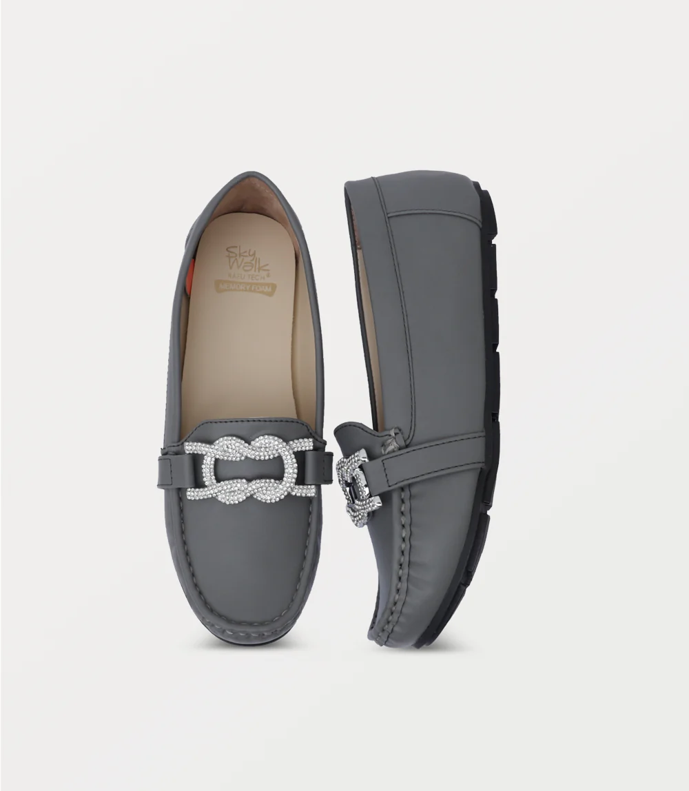 Women Moccasin-GREY - Image 4