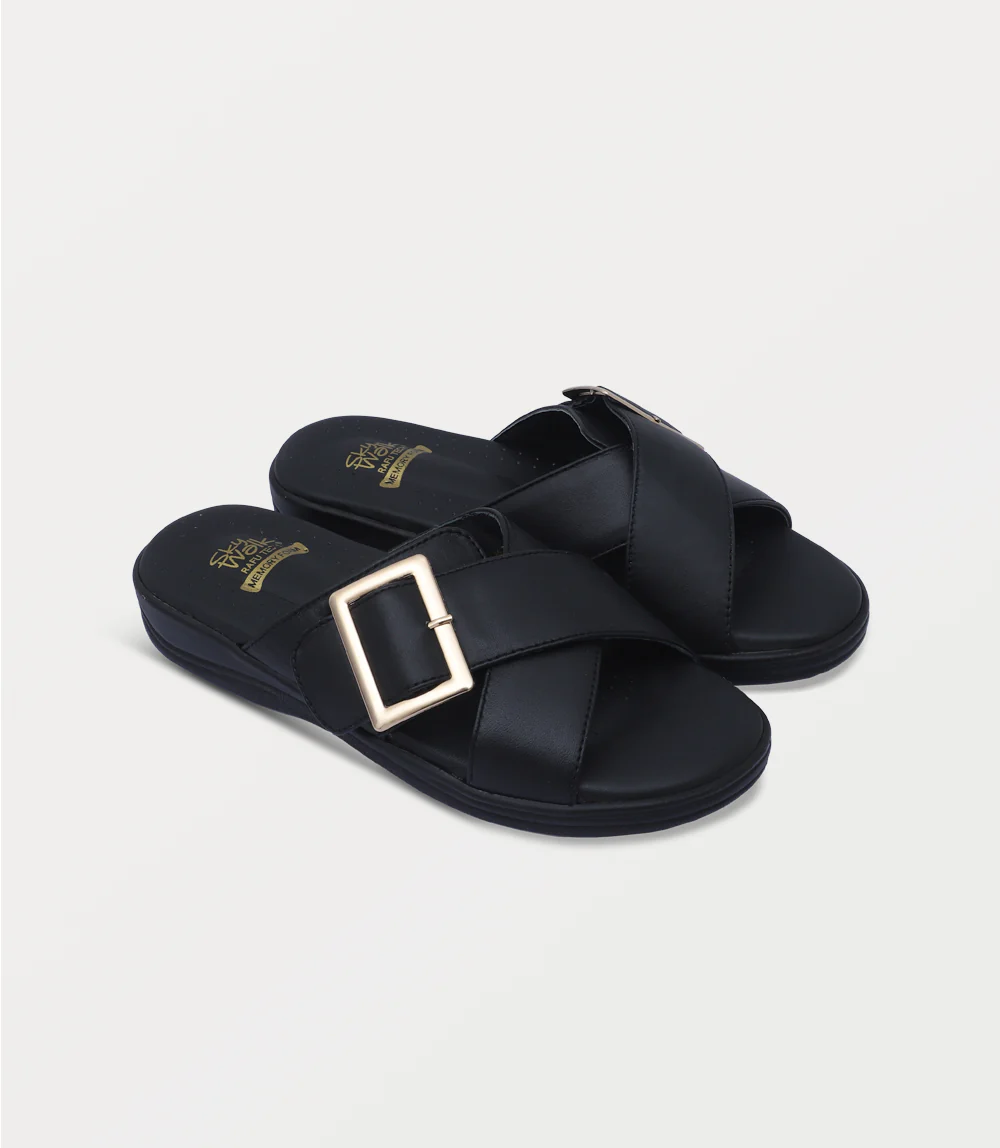 Women Comfort Slipper-BLACK - Image 2