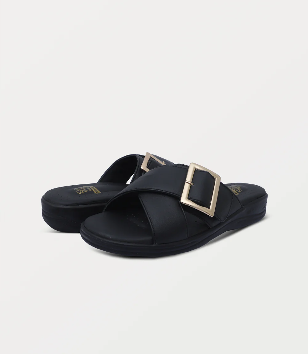 Women Comfort Slipper-BLACK - Image 3