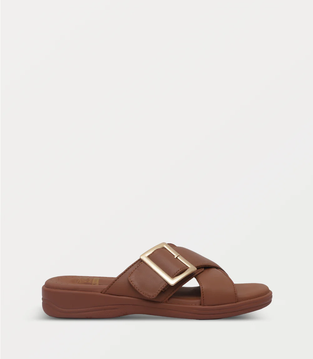 Women Comfort Slipper-TAN