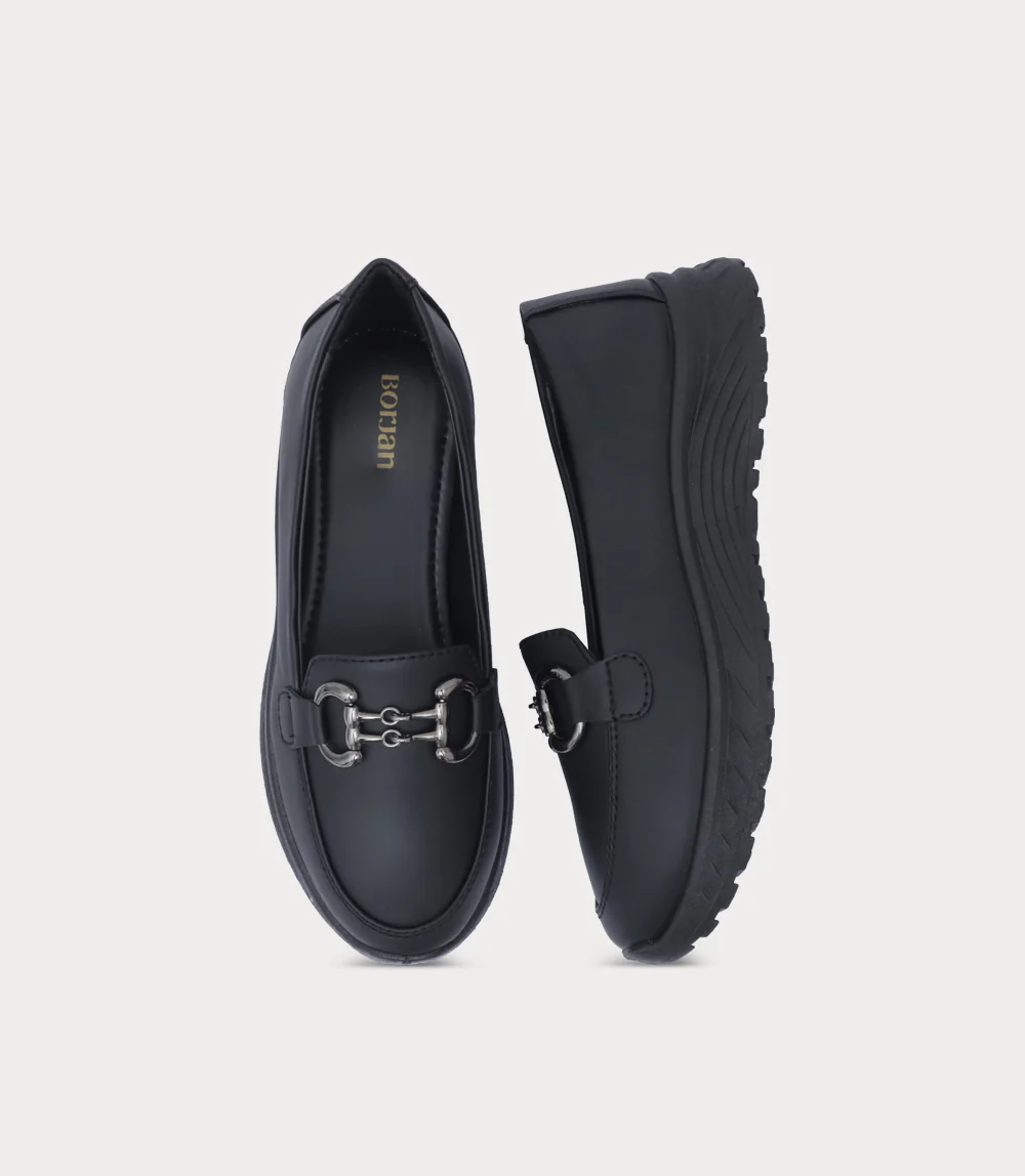 Women Moccasin-BLACK - Image 4