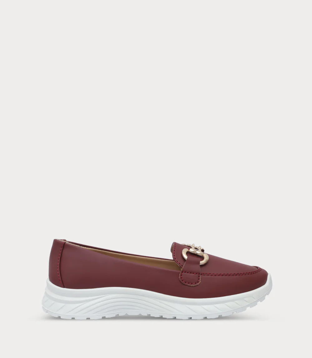 Women Moccasin-MAROON