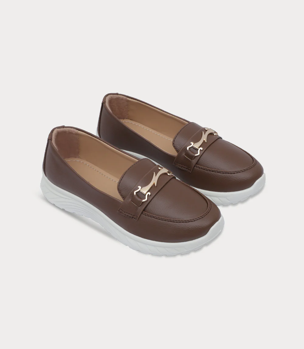 Women Comfort Moccasin-DARK BROWN - Image 2