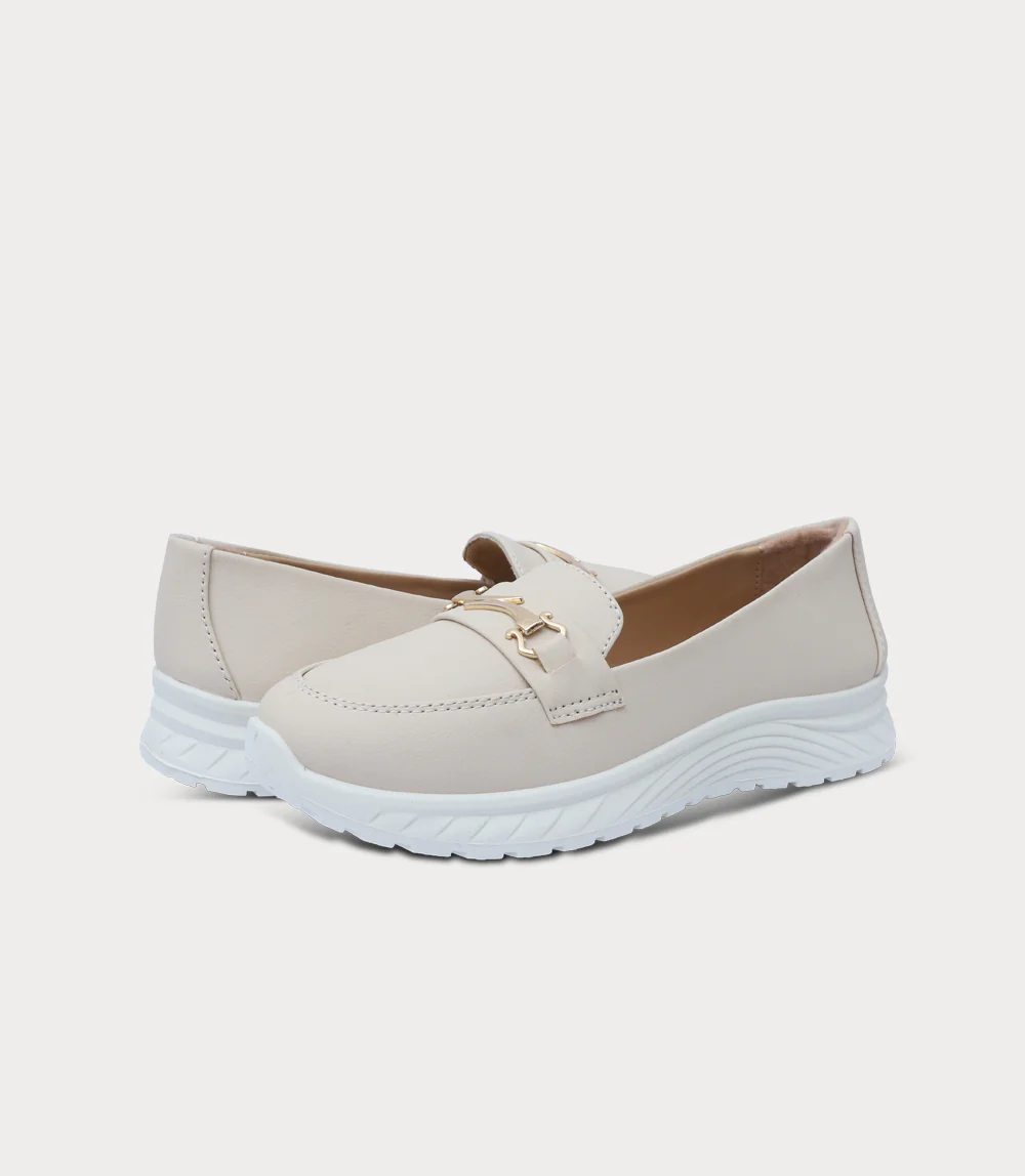 Women Comfort Moccasin-IVORY - Image 3