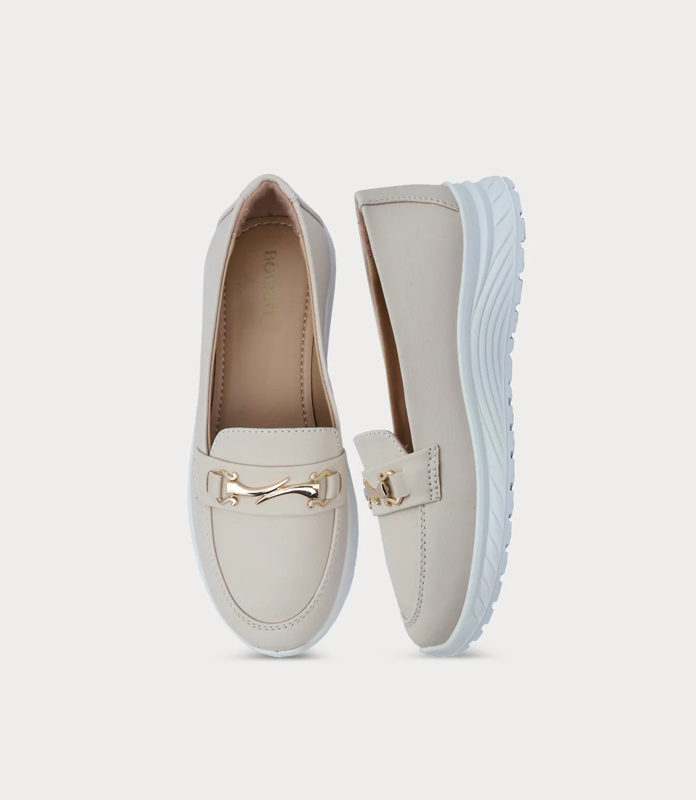 Women Comfort Moccasin-IVORY - Image 4