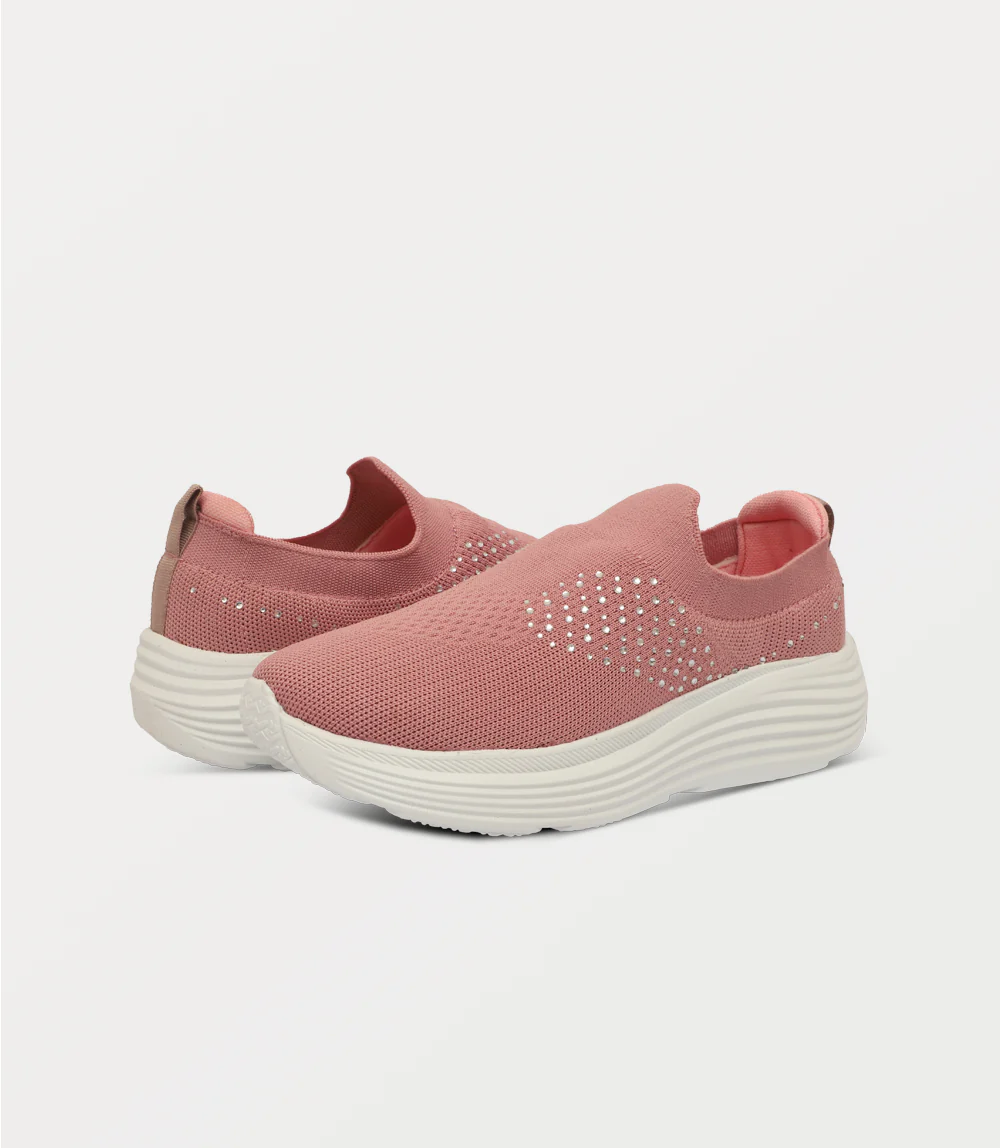 Women Sneakers-PINK - Image 3