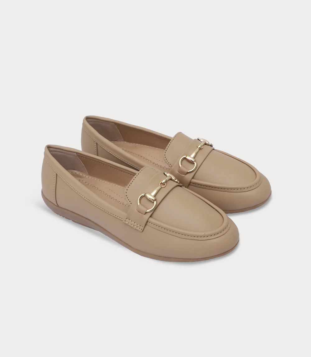 Women Moccasin-DARK BEIGE - Image 2