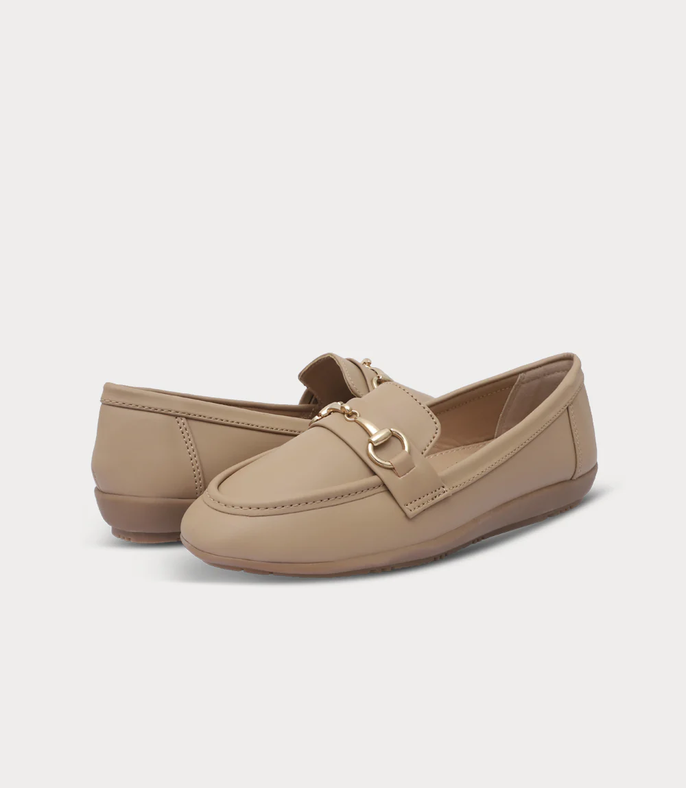Women Moccasin-DARK BEIGE - Image 3