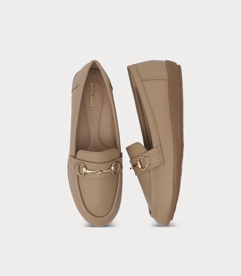 Women Moccasin-DARK BEIGE - Image 4