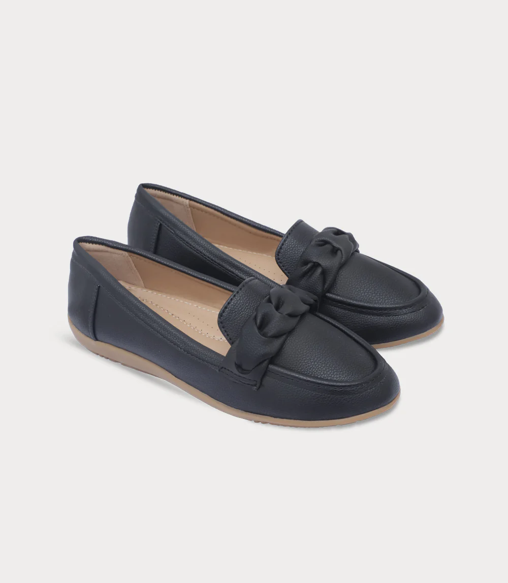 Women Moccasin-BLACK - Image 2