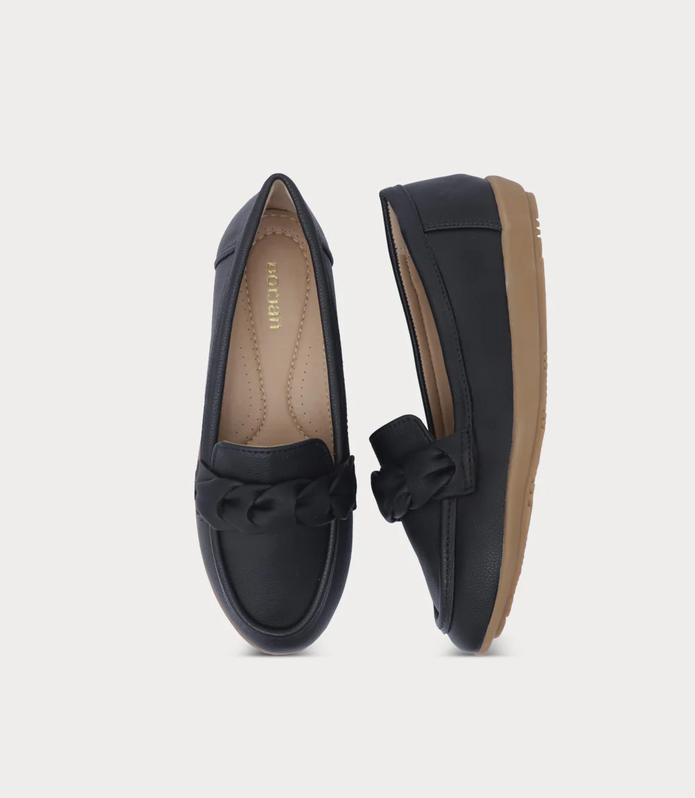 Women Moccasin-BLACK - Image 4