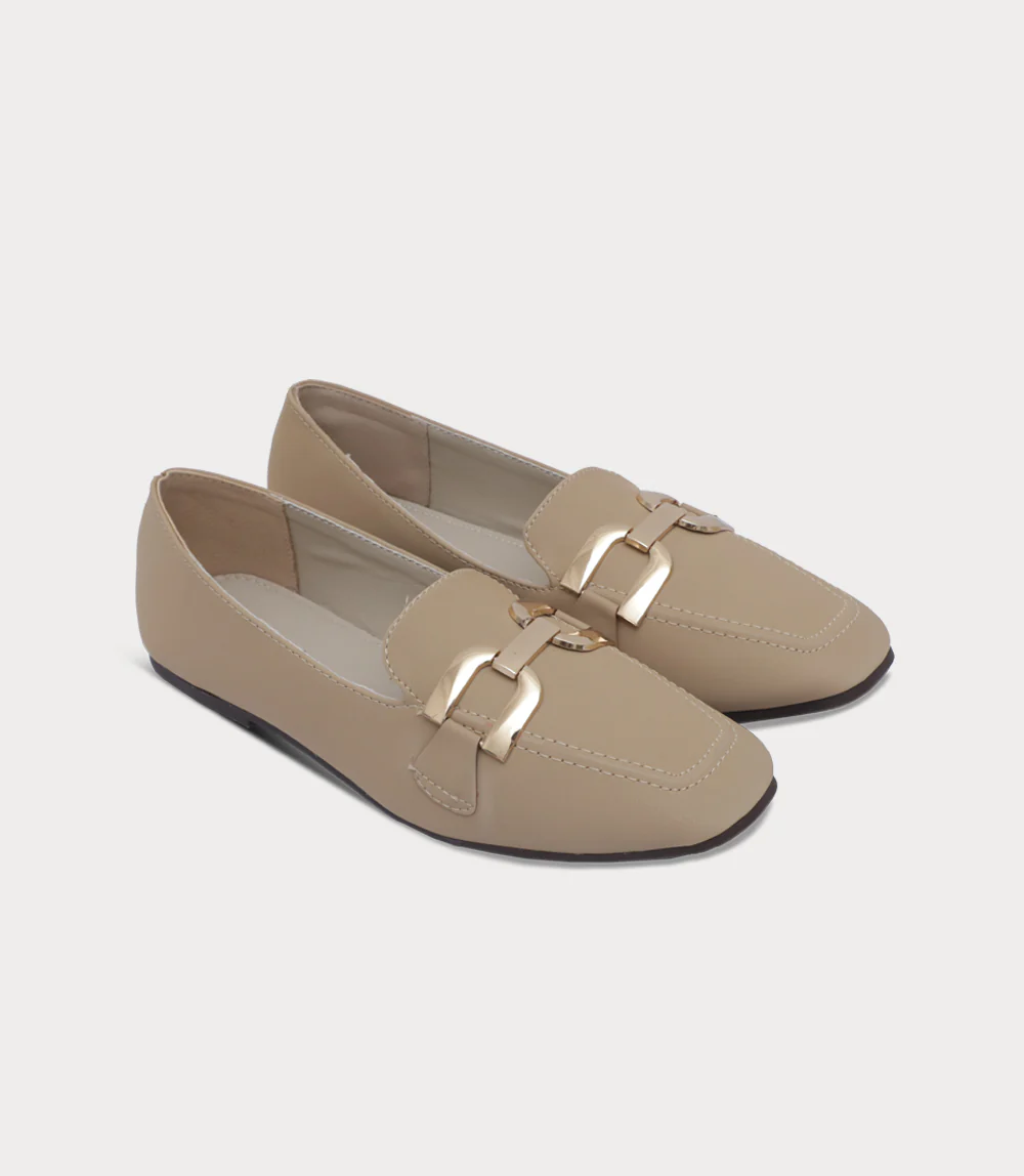 Women Moccasin-BEIGE - Image 2