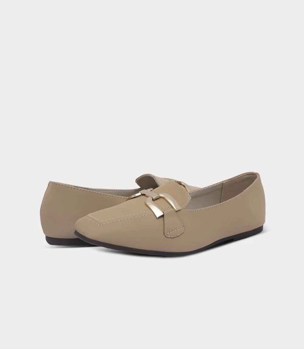 Women Moccasin-BEIGE - Image 3