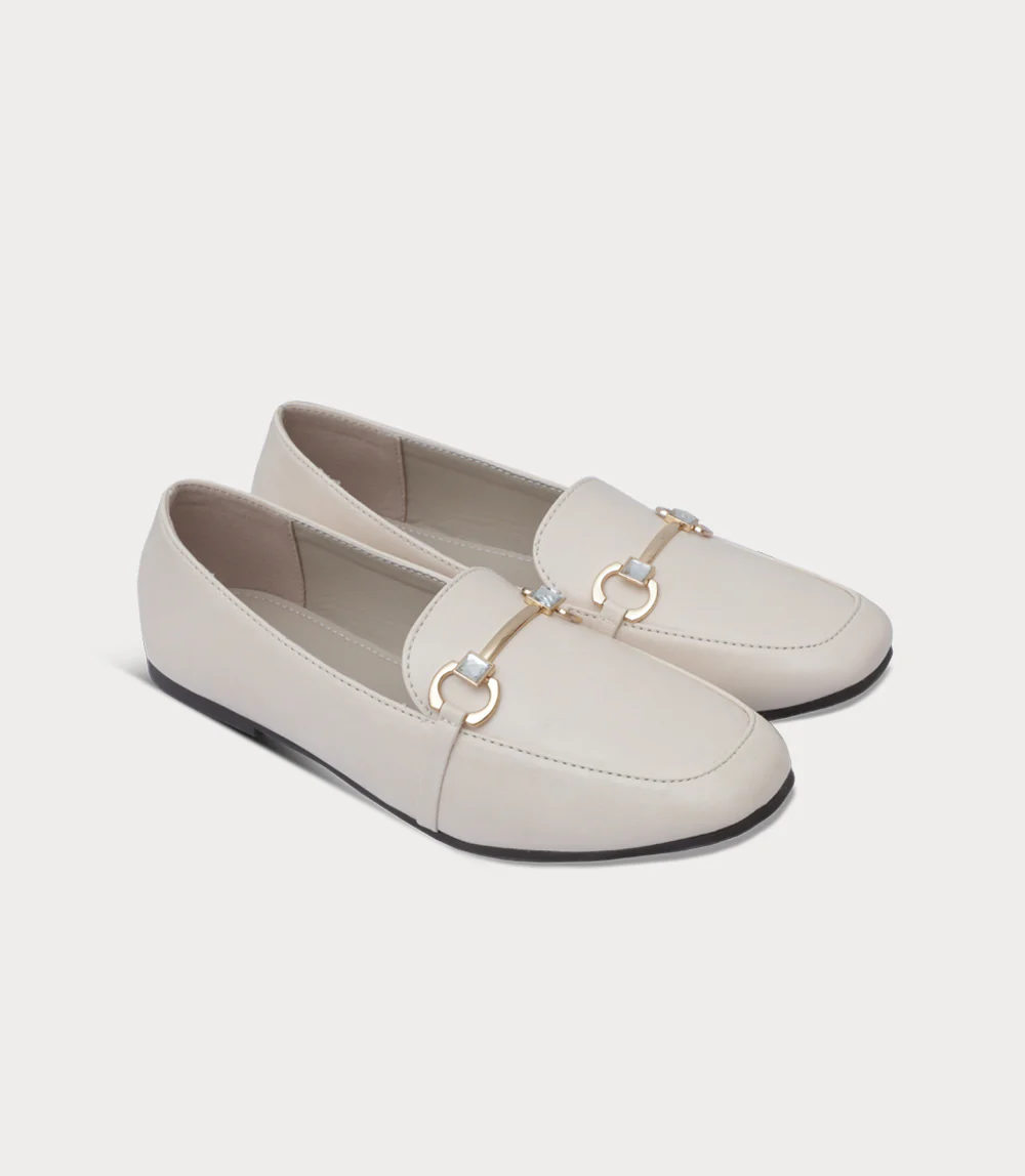 Women Moccasin-IVORY - Image 2