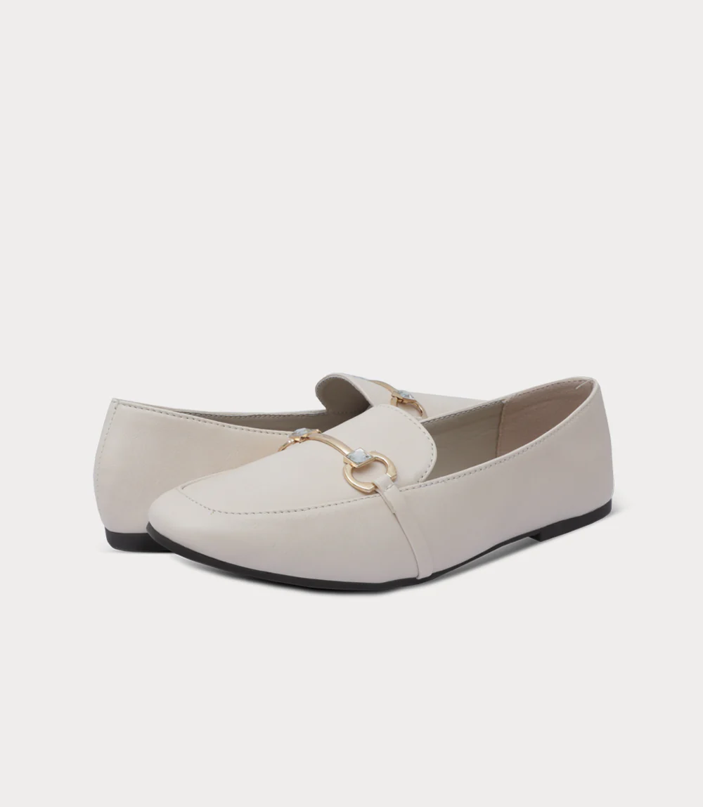 Women Moccasin-IVORY - Image 3