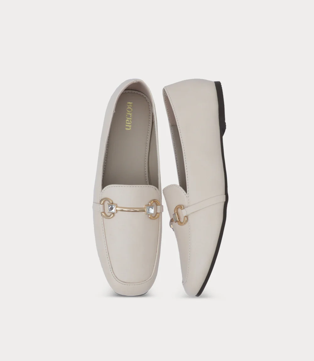 Women Moccasin-IVORY - Image 4