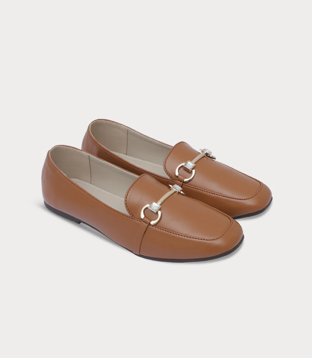 Women Moccasin-TAN - Image 2