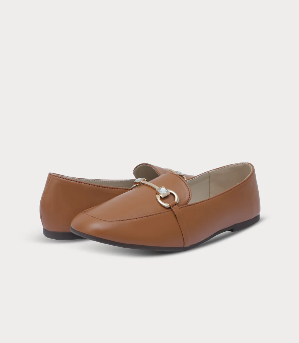 Women Moccasin-TAN - Image 3