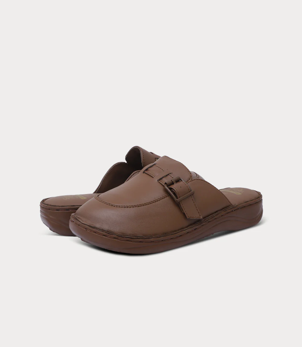 Women Comfort Mule-BROWN - Image 3