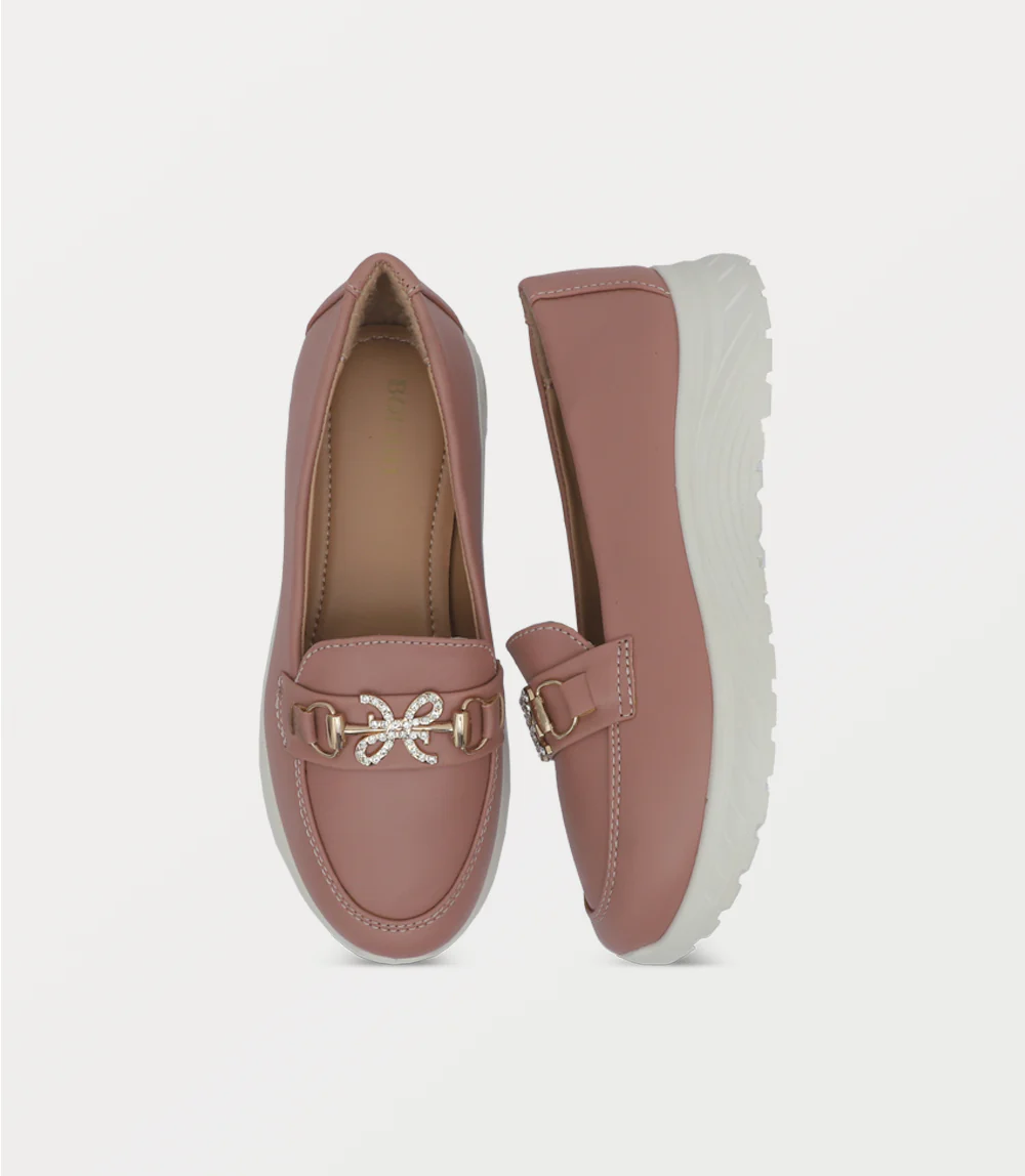 Women Moccasin-TEA PINK - Image 4