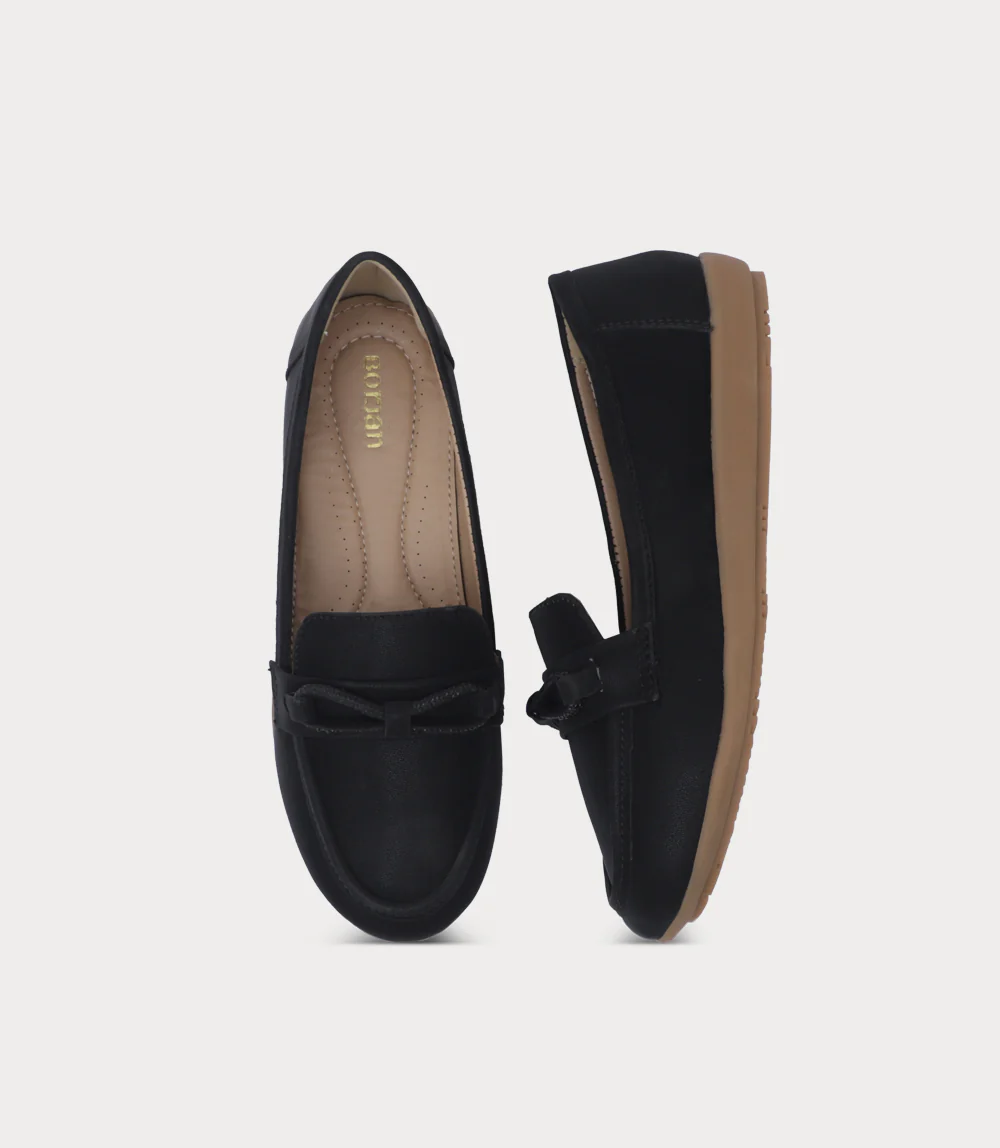 Women Moccasin-BLACK - Image 4