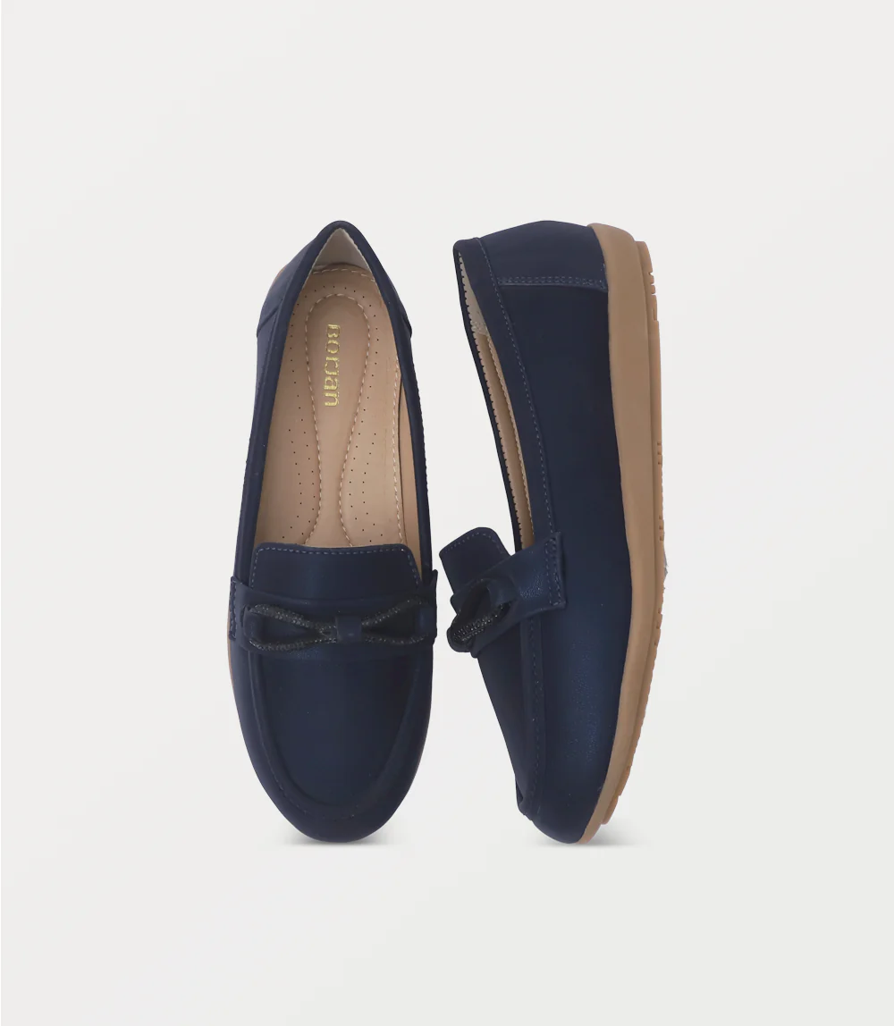 Women Moccasin-NAVY - Image 4