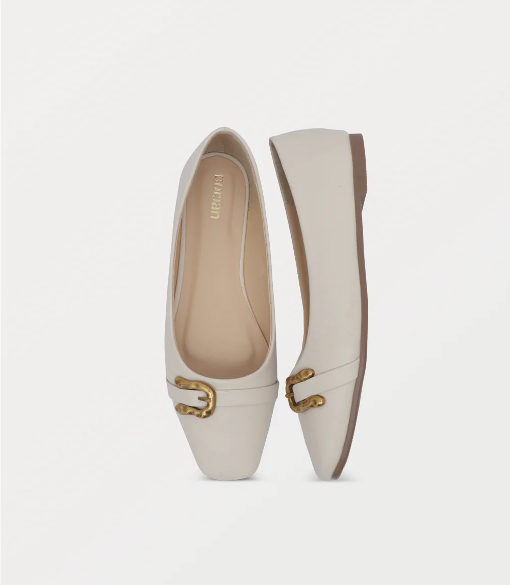 Women Ballerina-IVORY - Image 4