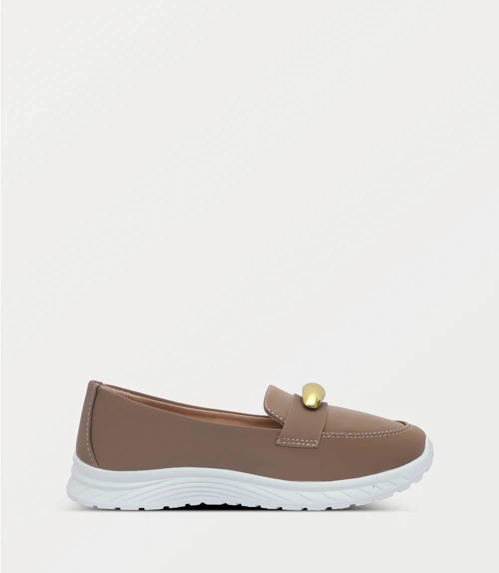 Women Moccasin-DARK BEIGE