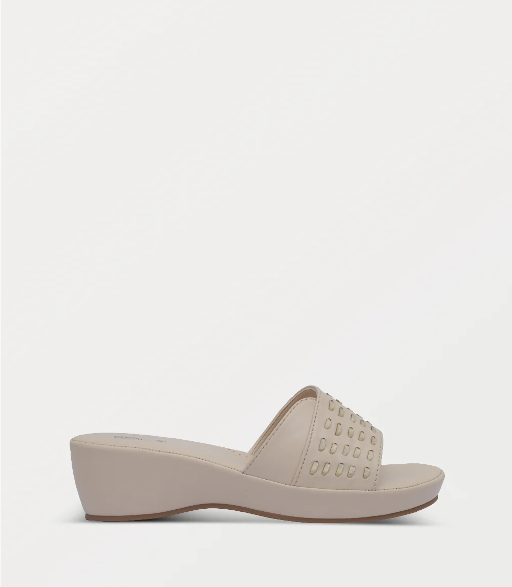 Women Platform Slipper-BEIGE