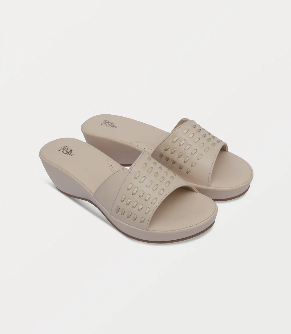 Women Platform Slipper-BEIGE - Image 2