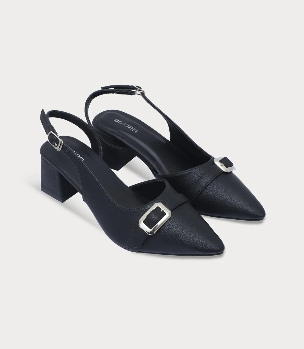 Women Sling Back-BLACK - Image 2