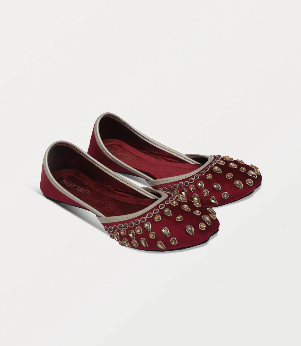 Women Khussa-MAROON - Image 2