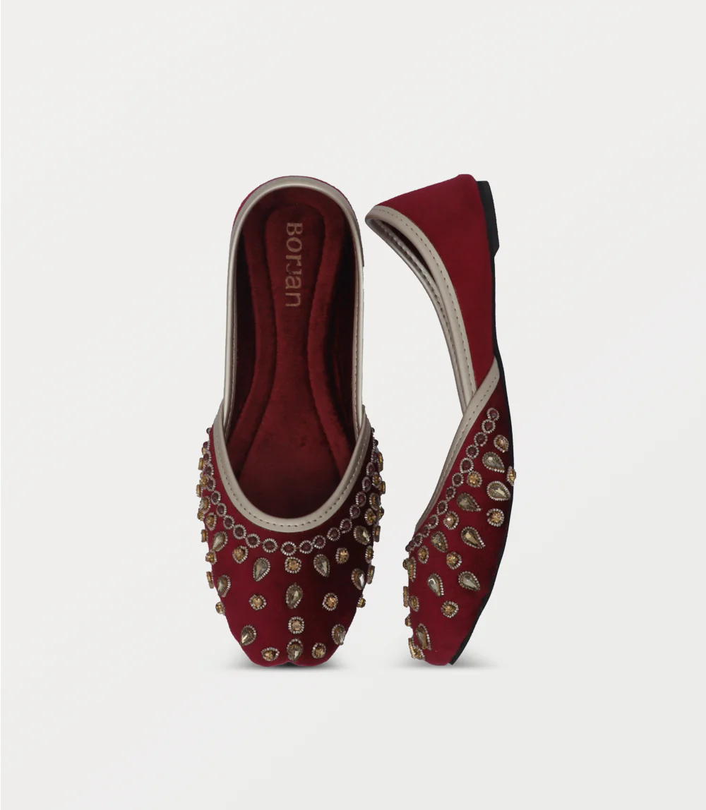 Women Khussa-MAROON - Image 4