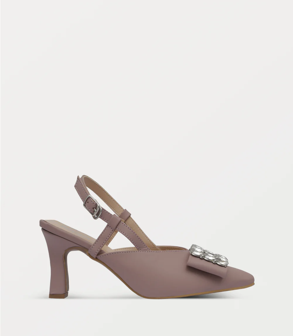 Women Sling Back-DUSTY PINK