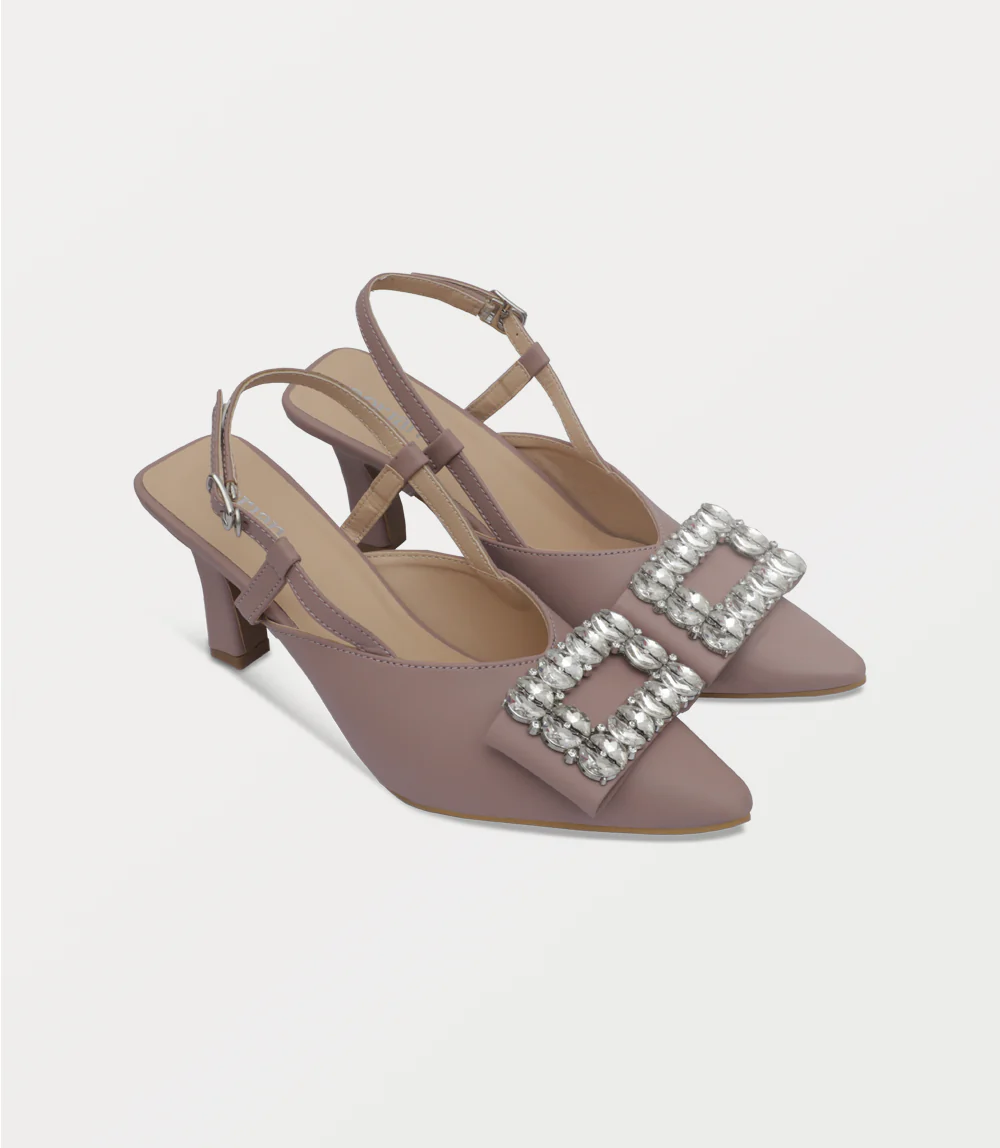Women Sling Back-DUSTY PINK - Image 2