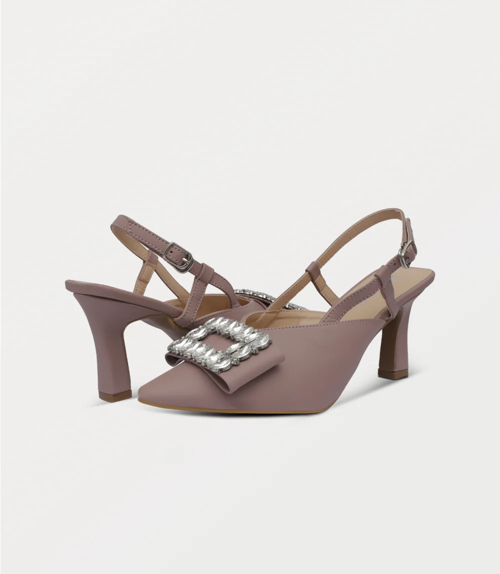 Women Sling Back-DUSTY PINK - Image 3