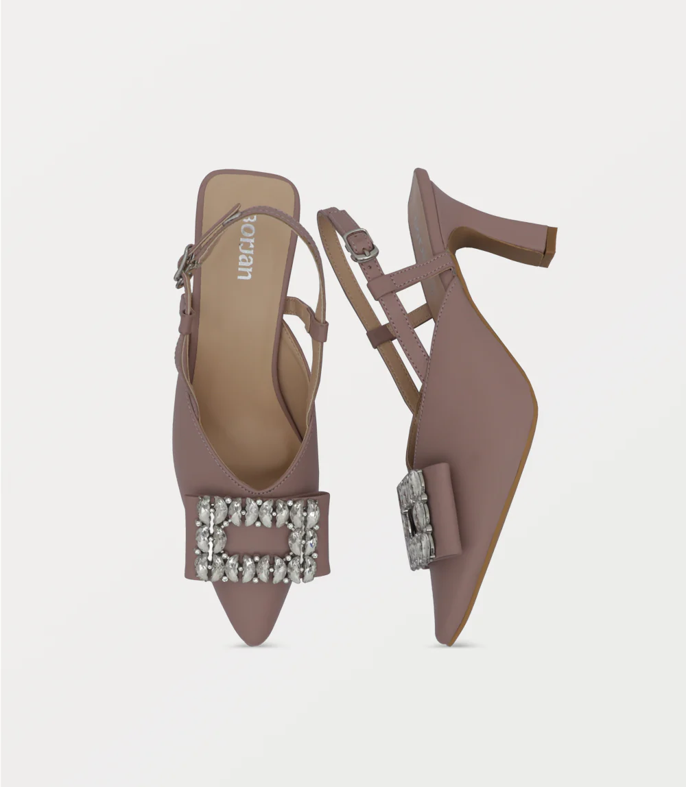 Women Sling Back-DUSTY PINK - Image 4