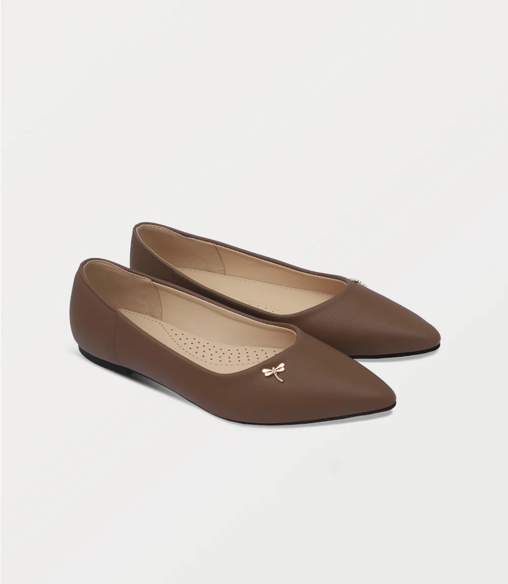 Women Ballerina-BROWN - Image 2